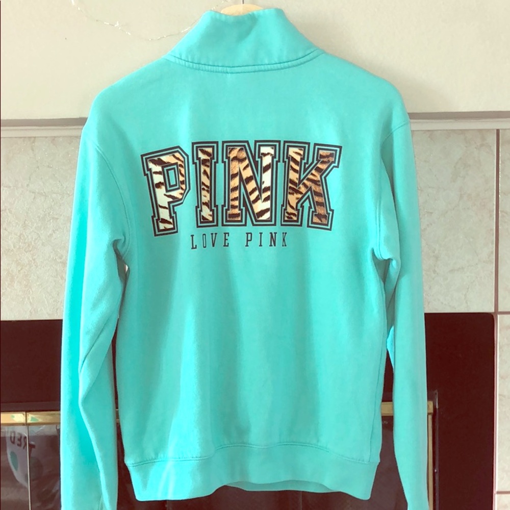 PINK turquoise sweatshirt